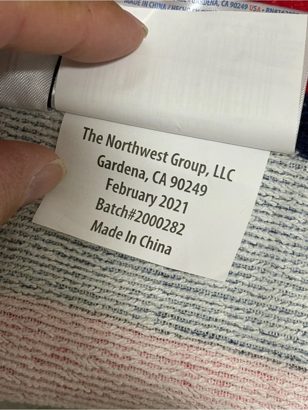 Northwest Navy & Red Team Logo Towel Tag